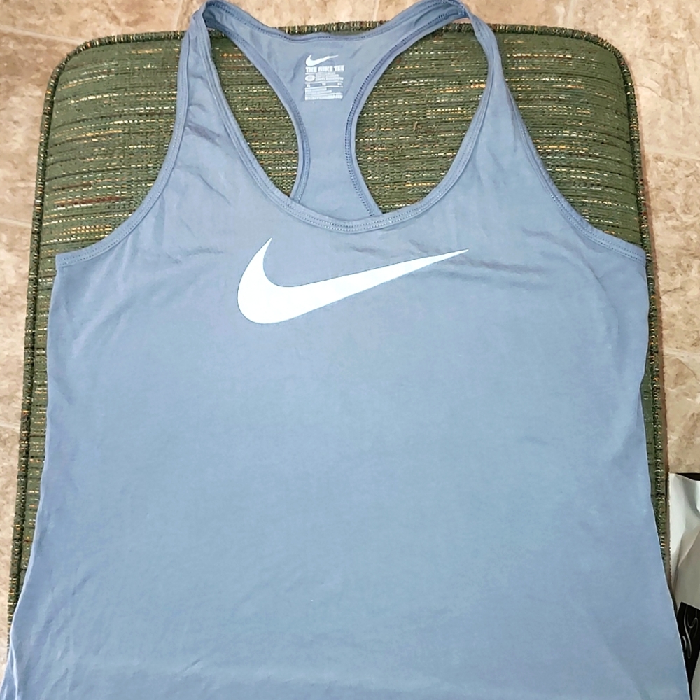 NIKE Tank Top, Grey and Baby Blue, Size XL, EUC